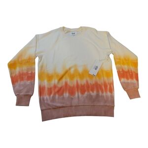 Feat Clothing Blanket Blend Crewneck Sweatshirt in Desert Sunset sz S NWT $98